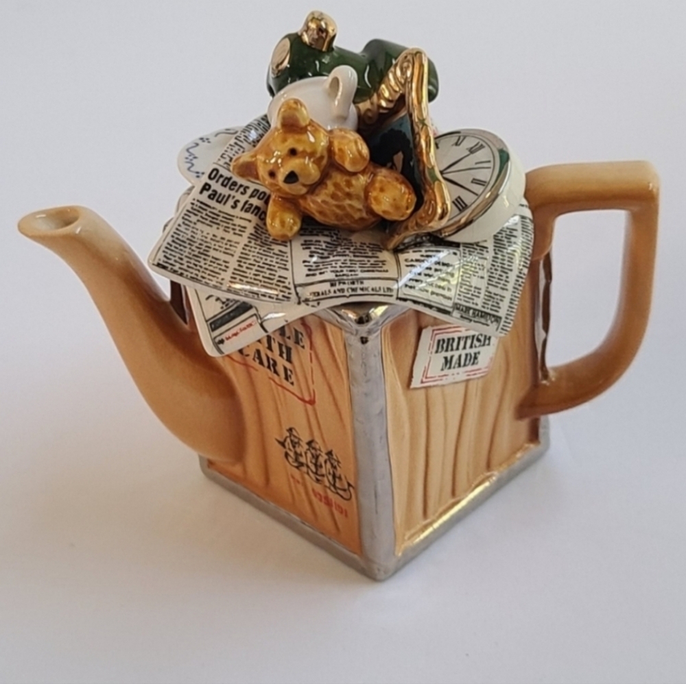 Paul Cardew Design Mini Portmeirion Teapot & Lid "Moving Day" Limited Edition